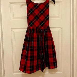 Ralph Lauren Plaid Girls Dress with Belt